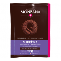 Monbana - Chocolat en poudre Suprême de chocolat - 50 sachets individuels - MONBANA