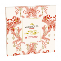 Valrhona Box of 18 Christmas chocolate squares - 2025 Limited Edition - 90g