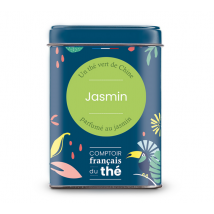 Comptoir Français du Thé - Boîte Thé Vert Jasmin avec Fleurs - Vrac 100 g - COMPTOIR FRANÇAIS DU THÉ - Chine