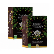 English Tea Shop - Pack Thé Noir Citron Bio - 2 x 20 sachets - ENGLISH TEA SHOP