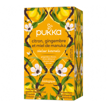 Pukka - Infusion Citron, Gingembre et Miel de Manuka bio - 20 sachets - PUKKA