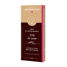 Monbana - Tablette Chocolat Noir 85% Cacao - 80 g - MONBANA