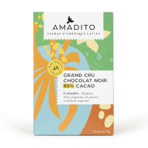 Amadito - Chocolat noir Grand cru 85% cacao - Tablette 70g- Amadito