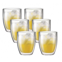 6 verres double paroi Bistro 45 cl - BODUM - 31 à 40 cl