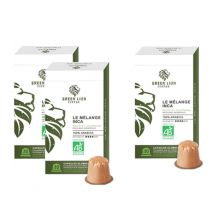 Special Offer 2+1 Green Lion Coffee - Nespresso compatible Organic Inca Blend capsules x10