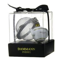 Dammann Frères tea ball infuser with miniature teapot - China