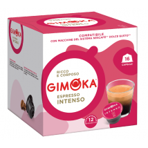 Gimoka - 16 Capsules compatibles Nescafe Dolce Gusto Intenso - GIMOKA