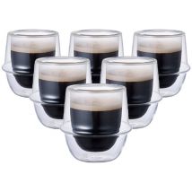 6 Verres double paroi pour professionnels Kronos 8cl - KINTO - 7 à 10 cl