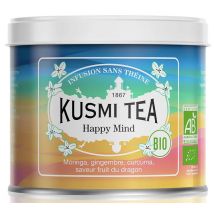 Kusmi Tea Happy Mind Organic Herbal Tea - 100g Loose Leaf Tin - Flavoured Teas/Infusions