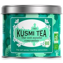 Kusmi Tea Organic Cucumber Mint Green Tea - 100g Loose Leaf Tin - Flavoured Teas/Infusions