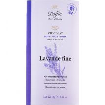 Dolfin - Tablette chocolat noir 60% à la lavande fine - 70 g - DOLFIN