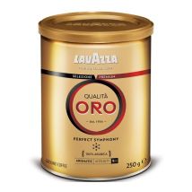 Lavazza Qualita Oro ground coffee - 250g metal tin - Big Brand Coffees,Big brand
