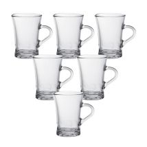 Duralex - DURALEX Amalfi glass cups with handle - 6 x 170ml - Simple wall