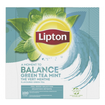 Lipton - Thé Vert Menthe Feel Good Selection 100 sachets - LIPTON