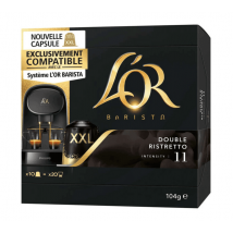 10 capsules l'Or Barista XXL Double Ristretto - Intensité 11 - L'Or Barista - Sélection Rouge (Italien)