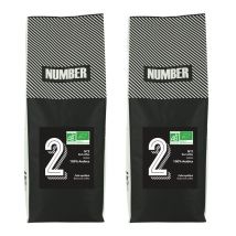 Number N°2 Red Coffee 100% Arabica Organic Coffee Beans - 2x1kg - Ethiopia