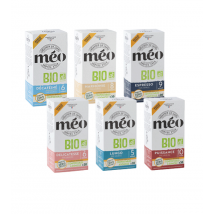Cafés Méo - Pack découverte Bio 120 capsules- compatibles Nespresso* Original - CAFES MEO