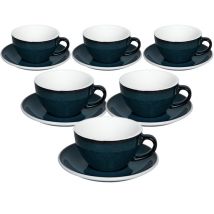 Loveramics - Tasses - LOVERAMICS - Cappuccino et sous-tasses Night Sky Egg 20 cl