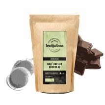 Les Petits Torréfacteurs - Chocolate-flavoured coffee pods for Senseo x18 - Made in France