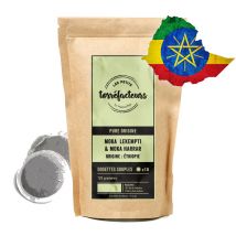 Les Petits Torréfacteurs 'Moka Harrar/Lekempti Ethiopia' coffee pods for Senseo x 18 - Ethiopia