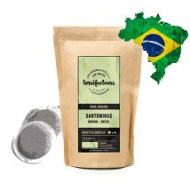 Les Petits Torréfacteurs 'Santominas Brazil' coffee pods for Senseo x 18 - Brazil