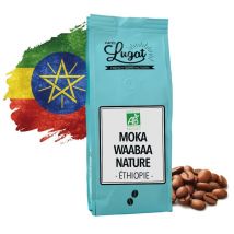 Cafés Lugat "Moka Waabaa Nature" organic coffee beans - 250g - Ethiopia