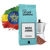 Ground coffee for moka pots: Ethiopia - Moka Jimma - 250g - Cafés Lugat - Ethiopia
