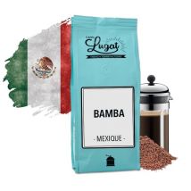 Ground coffee for French press coffee makers: Mexico - Bamba - 250g - Cafés Lugat - Mexico