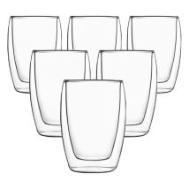 6x27cl 'Thermic Glass Accademia' double wall glasses - Luigi Bormioli - 30cl and + (Latte)