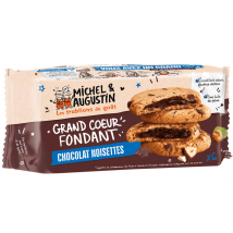 Michel Augustin - 6 Cookies cœur fondant Chocolat au lait et noisettes - MICHEL ET AUGUSTIN