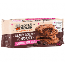 Michel Augustin - 6 Cookies cœur fondant tout chocolat - MICHEL ET AUGUSTIN