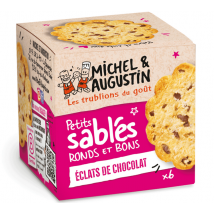Michel Augustin - Petits Biscuits Sablés Sucrés Pépites de Chocolats Beurre Salé - x 6 biscuits - MICHEL & AUGUSTIN