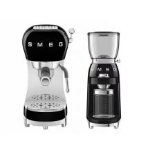 Machine Expresso Smeg Ecf02bleu + Moulin À Café Cgf11bleu