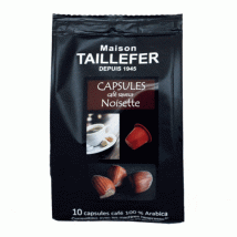 Maison Taillefer Hazelnut Flavoured Coffee Nespresso Compatible Capsules x10