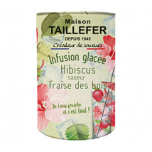 Infusion glacée Hibiscus saveur fraise des bois - boîte 100 g vrac - MAISON TAILLEFER - 0.1000