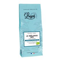 Cafés Lugat - 250 g - Café en grain - Le Mélange Bio - CAFÉS LUGAT