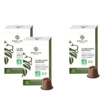 Special Offer 2+1 Green Lion Coffee - Organic Capsules Savanah Blend 3x10 Nespresso compatible