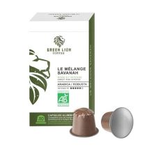 Green Lion Coffee - Green Lion Organic Nespresso Compatible Capsules Savanah Blend x 10