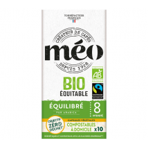 Cafés Méo - 10 Capsules compostables Bio Max Havelaar Equilibré - compatibles Nespresso - CAFES MEO