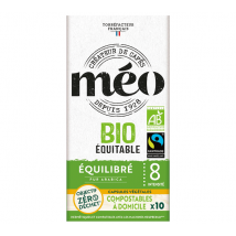 10 capsules compatibles Nespresso* Original compostables Bio Max Havelaar Equilibré - CAFES MEO - Sélection Verte (Bio)