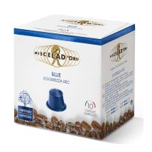 Miscela D'Oro Nespresso Pods Blue Leggerezza Dec x 10 - Biodegradable / Compostable