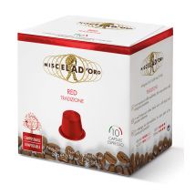 Miscela D'Oro - Miscela d'Oro Red Tradizione Nespresso Comaptible Pods x 10 - Biodegradable / Compostable