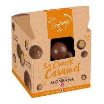 Monbana - Crousti-Caramel Snack Box 90g - Manufactured in France