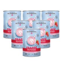 Monbana Strawberry Milkshake powder - 6 x 1kg