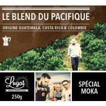 Ground coffee for moka pots: Le Blend du Pacifique (Pacific Blend ) - 4x250g - Cafés Lugat - Colombia