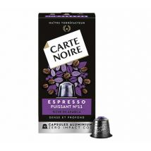 Carte Noire - 10 capsules compatibles Nespresso* Original Espresso Puissant n°11 - CARTE NOIRE