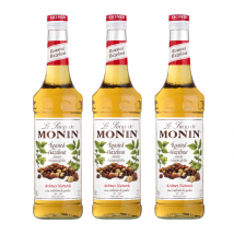 Monin - Sirop Noisette Grillée pour professionnel 3 x 70cl - MONIN