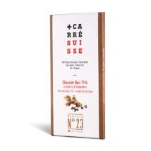 Carré Suisse No 23 71% Dark Chocolate Bar with Cranberry & Ginger - 100g