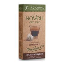 Cafés Novell - Novell Organic Coffee Pods Piu Aroma Compostable Capsules x 10
