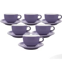 Origami - Tasses - ORIGAMI - tasses et sous tasses Latte Bowl violet 19cl x6